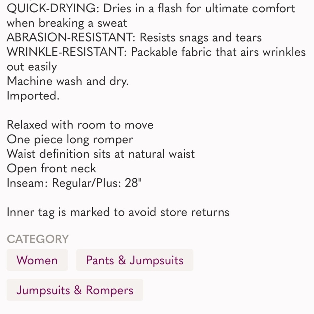Athleta x Alicia Keys Utility Jumpsuit // Smoked Almond Brown Purple Size 22 - Picture 16 of 16